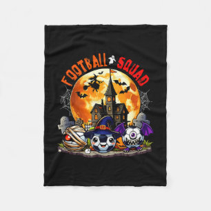 Voetbal halloween squad drie horror uitrusting fleece deken
