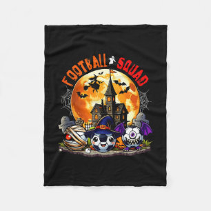 Voetbal halloween squad drie horror uitrusting fleece deken
