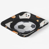Voetbal Halloween thema met bal Papieren Bordje (Gebogen)