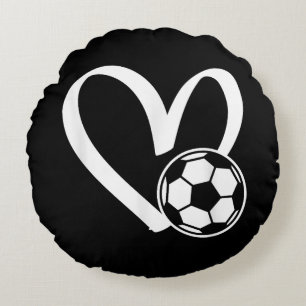 Voetbal Hart Rond Kussen