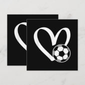 Voetbal Hart Save The Date (Voorkant / Achterkant)