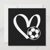 Voetbal Hart Save The Date (Achterkant)