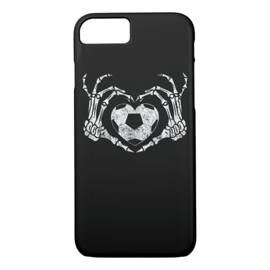 Voetbal Hart Skelet Hand Halloween Kostuum Case-Mate iPhone Case (Achterkant)