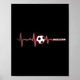 Voetbal Hartslag Shirt - Voetbal Byll Hartslag Poster