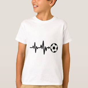 Voetbal Hartslag Voetbal Pols Ontwerp T-shirt