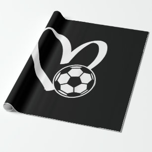 Voetbal Heart Cadeaupapier