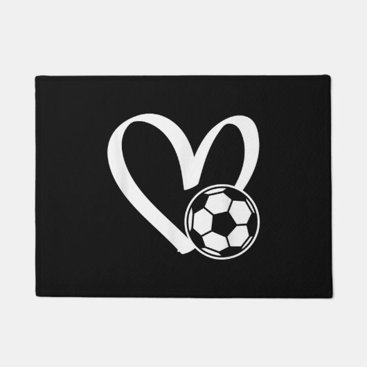 Voetbal Heart Deurmat (Voorkant)