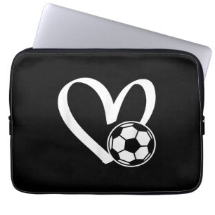 Voetbal Heart Laptop Sleeve