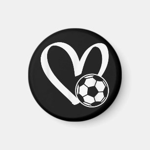 Voetbal Heart Magneet
