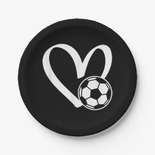 Voetbal Heart Papieren Bordje