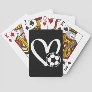 Voetbal Heart Pokerkaarten