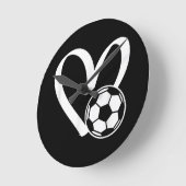 Voetbal Heart Ronde Klok (Hoek)