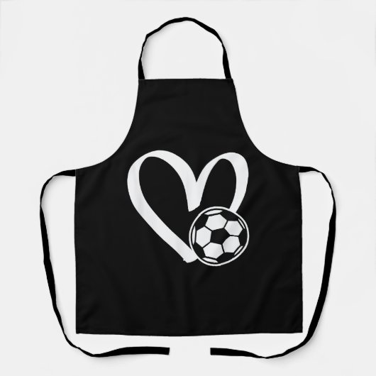 Voetbal Heart Schort (Voorkant)