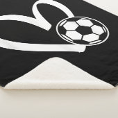 Voetbal Heart Sherpa Deken (3/4)