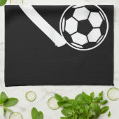 Voetbal Heart Theedoek (Gevouwen)