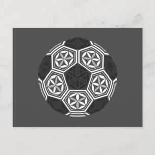 voetbal heilige meetkunde briefkaart