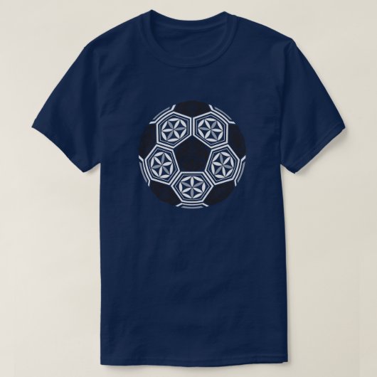 voetbal heilige meetkunde t-shirt (Design voorkant)