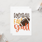 Voetbal Herfst & Iedereen Kaart (Voorkant / Achterkant in situ)