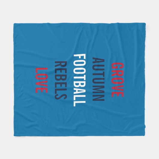 Voetbal Herfstbries Tailgate Feest Knus  Fleece Deken (Voorkant (Horizontaal))