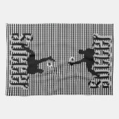 Voetbal het spel, Dish Towel Theedoek (Horizontaal)