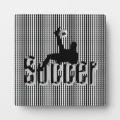 Voetbal het spel, foto Plaque Fotoplaat (Voorkant)