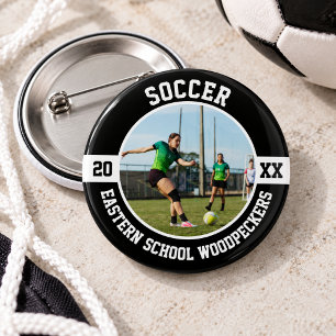 Voetbal High School Senior Night Ronde Button 5,7 Cm