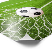 Voetbal Hitting Goal Net Foto Afdruk (Hoek)
