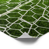 Voetbal Hitting Goal Net Poster (Hoek)