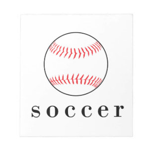 Voetbal Honkbal Grappig Divert Shirts Notitieblok