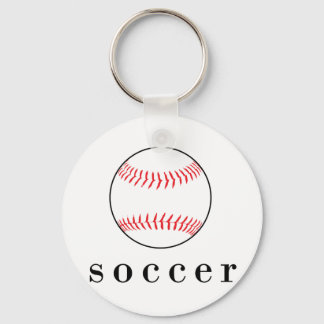Voetbal Honkbal Grappig Divert Shirts Sleutelhanger
