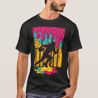 Voetbal Ijs Drip Jongens Voetbalspeler T-shirt