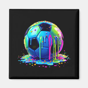 Voetbal Ijsje Druppelend Voor Jongens Meisjes Kind Magneet