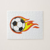 Voetbal in brand legpuzzel (Horizontaal)