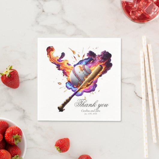 Voetbal in brand. servet (Insitu)