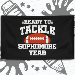 Voetbal in de 10e klas klaar om terug naar school  spandoek