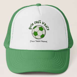 voetbal in het groen trucker pet