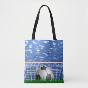 Voetbal in het net, populair ontwerp, draagtas
