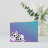 Voetbal Invitational Bar Mitswa Kaart (Staand voorkant)