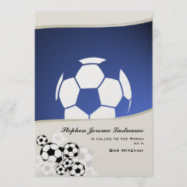 Voetbal Invitational Bar Mitswa Kaart
