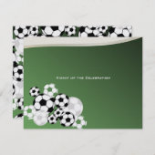 Voetbal Invitational Bar Mitswa Kaart (Voorkant / Achterkant)