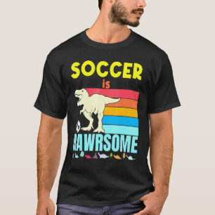 Voetbal is Geweldige Jongens Meisjes Voetbal Dinos T-shirt