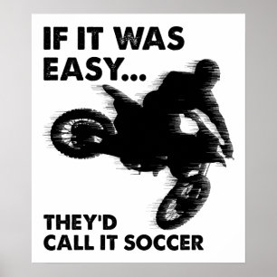Voetbal is leuk grap poster