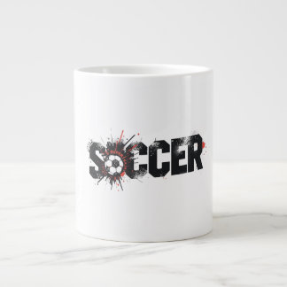 Voetbal Is Leven – Moderne Voetbaltypografie Ontwe Extra Grote Beker