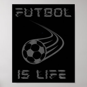 Voetbal Is Leven T Voor Voetbal Fan Liefhebber Fut Poster