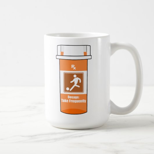 Voetbal is mijn drug koffiemok (Rechts)