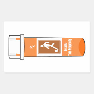 Voetbal is mijn drug rechthoekige sticker