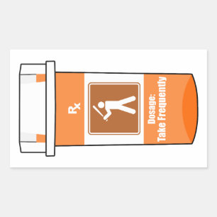 Voetbal is mijn drug rechthoekige sticker