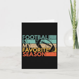 Voetbal is mijn favoriete seizoen vintage retro vo kaart