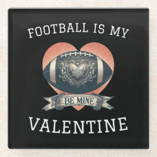 Voetbal is mijn Valentijn Glazen Onderzetter
