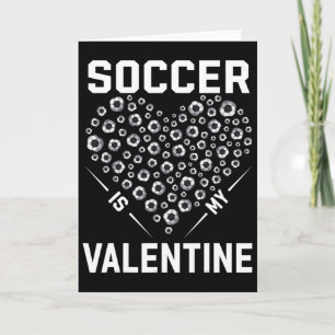 Voetbal is mijn Valentijn Voetbal Liefhebber Hart Kaart